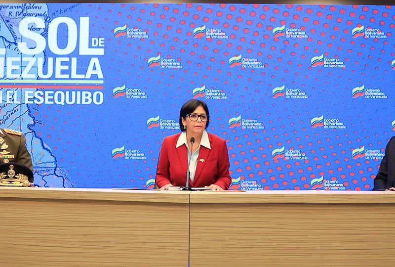 Delcy Rodríguez advierte que referendo del 3 de diciembre va pese a intento de Guyana de impedirlo