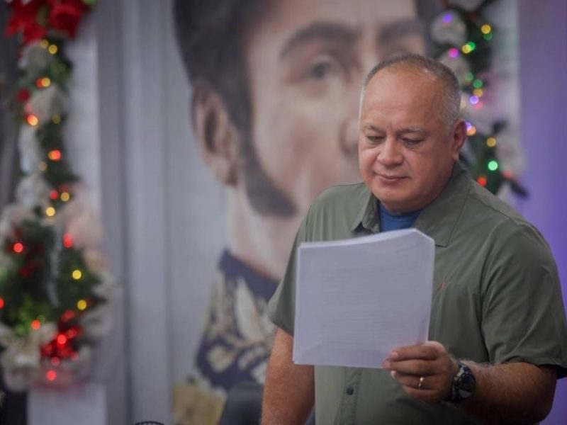 Diosdado Cabello acusa a EE.UU. de violar acuerdos con el Gobierno