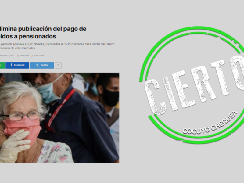 ¿IVSS eliminó publicación sobre el pago de aguinaldos a pensionados y jubilados?