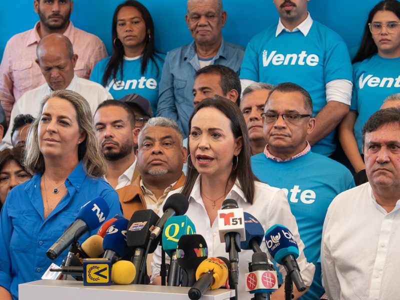 María Corina Machado a eurodiputados: Maduro busca una “excusa” para salirse de la ruta electoral