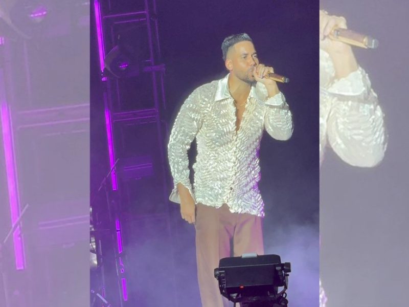 El concierto fue hecho en una base aérea militar
