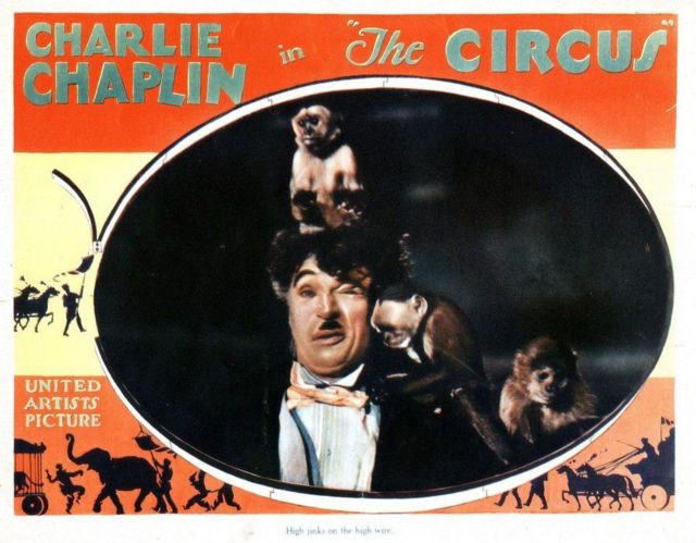 Afiche promocional de la película de Charlie Chaplin  