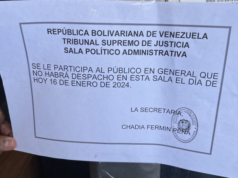 Sala Político Administrativa del TSJ sigue sin dar acceso al expediente de María Corina Machado