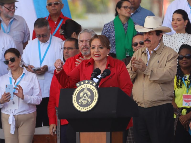 La presidenta de Honduras, Xiomara Castro