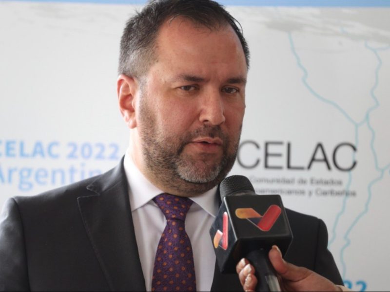 Yvan Gil, canciller de Venezuela, ministro de Relaciones Exteriores