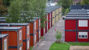 Campo de refugiados en el estado federado de Sajonia, este de Alemania
