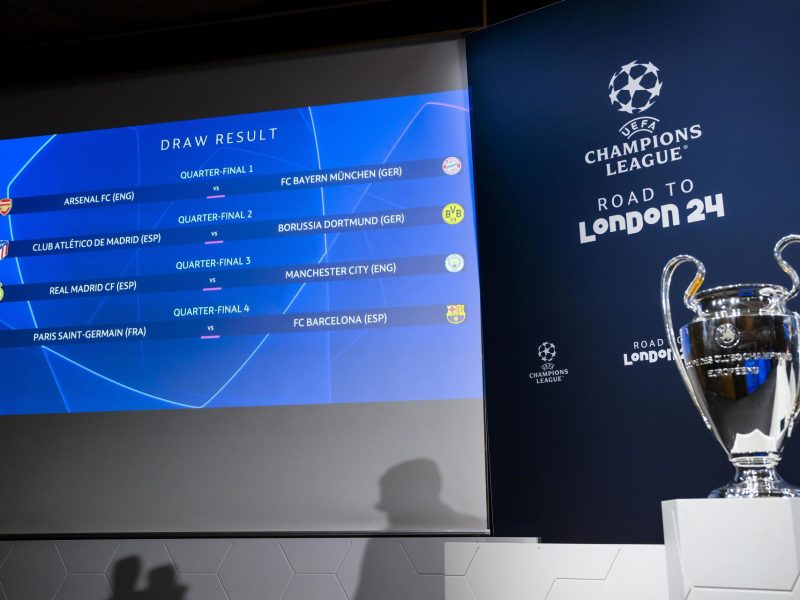 Así serán los cuartos de final y semifinales de la Liga de Campeones