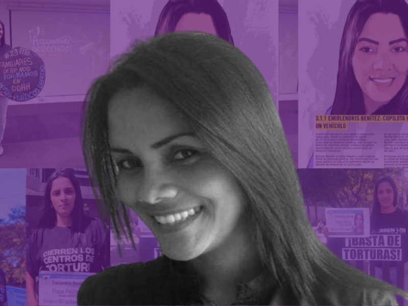 Emerliendris Benitez, presa política en Venezuela