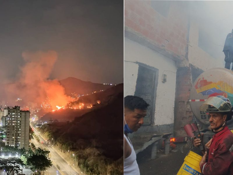 Ministro asegura que incendios en Caracas "son provocados"
