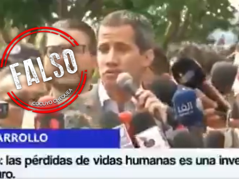 Juan Guaidó costo vidas humanas falso