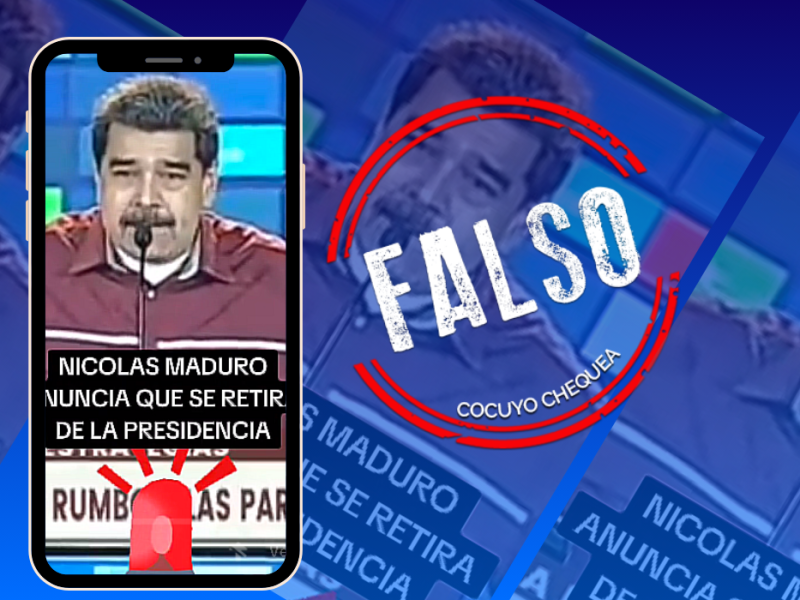 Maduro no dijo que va a renunciar si gana la oposición en 2024, fue en 2020