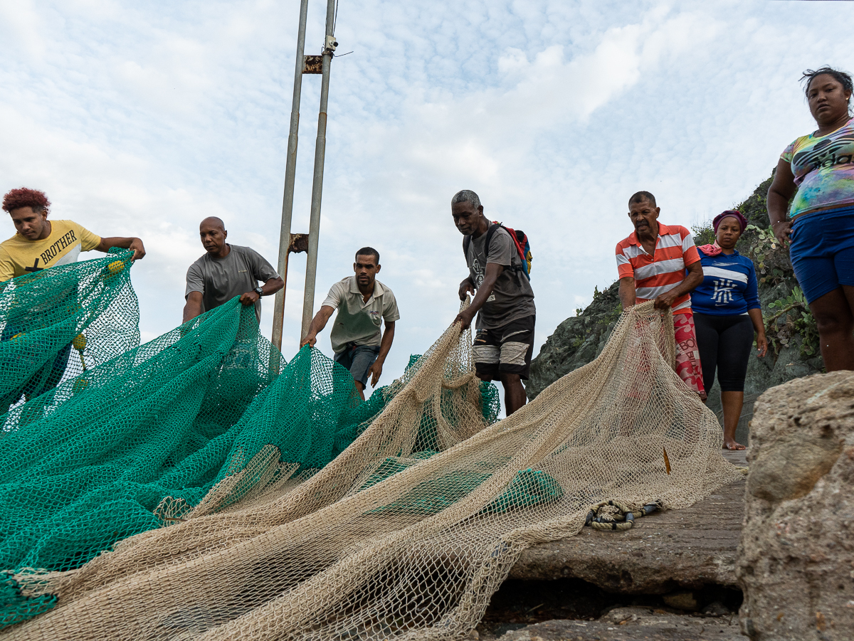 Pescadores en el pueblo de Chuao