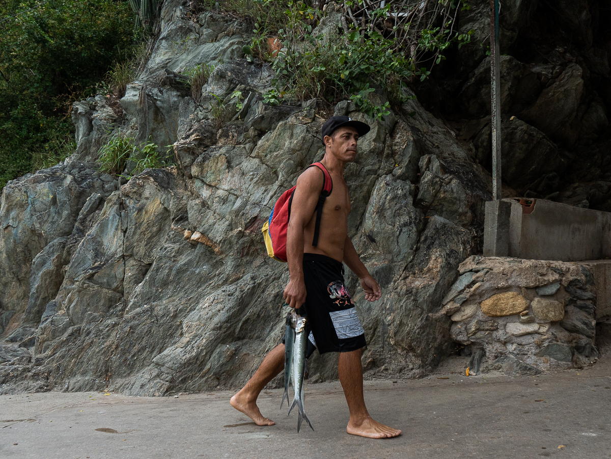 Pescadores en el pueblo de Chuao