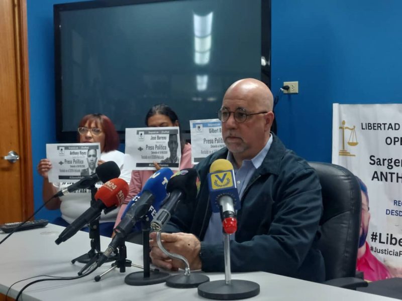 Familiares insisten en que no habrá elecciones democráticas en Venezuela mientras sigan encarcelando a personas por motivos políticos