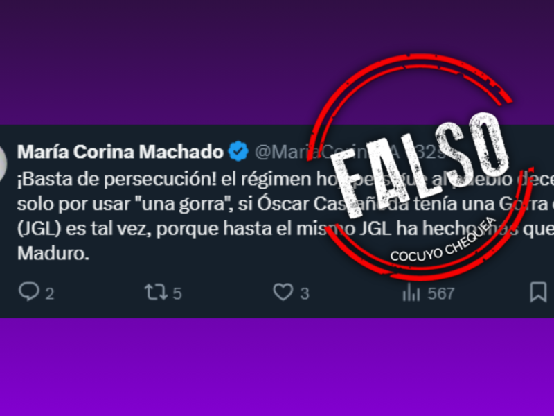 Falso tuit Machado Chapo Turén