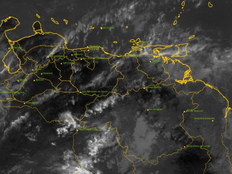 Lluvias afectarán el sur y occidente de Venezuela este 13 de mayo