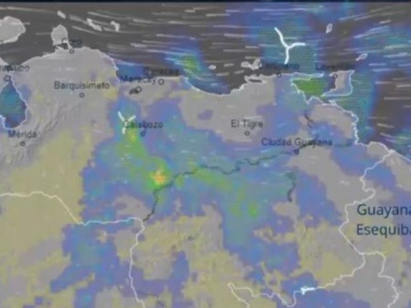 Lluvias llegarán al centro de Venezuela este 17 de mayo