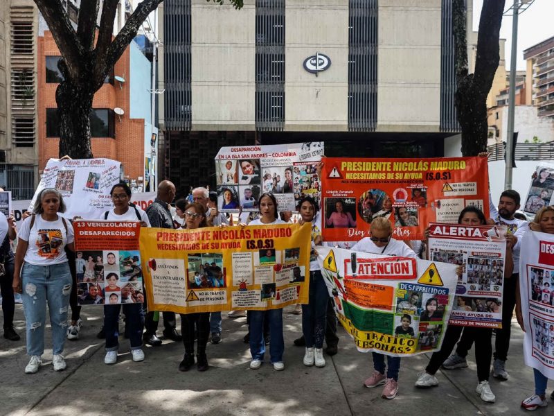 Familiares de venezolanos desaparecidos exigen una investigación a la Fiscalía General