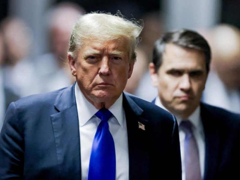 El expresidente de EE UU Trump asiste al juicio penal por el dinero subrepticio