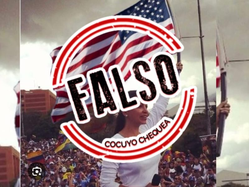 María Corina Machado bandera