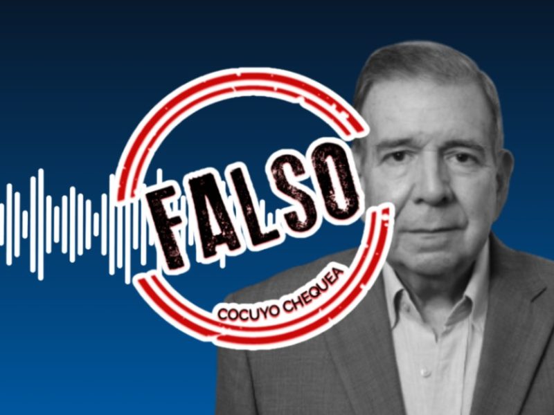 El comando de campaña de González Urrutia informó que el audio era falso