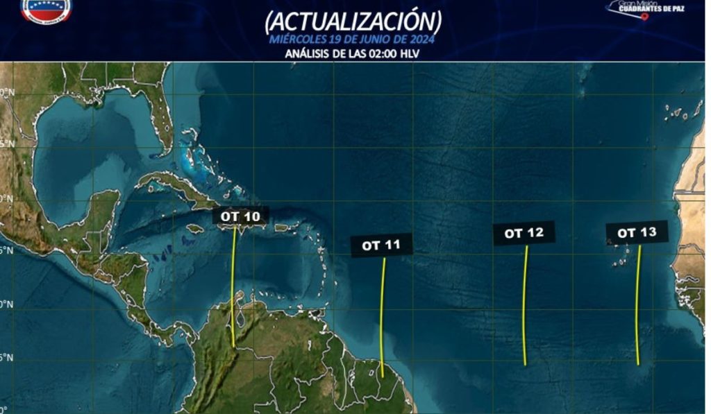 Este es el pronóstico del tiempo del Inameh para este 19 de junio