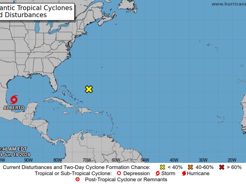 Tormenta tropical Alberto se forma en el Golfo de México