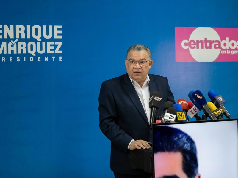 Enrique Márquez pide al CNE superar retrasos en validación y acreditación de testigos de mesa