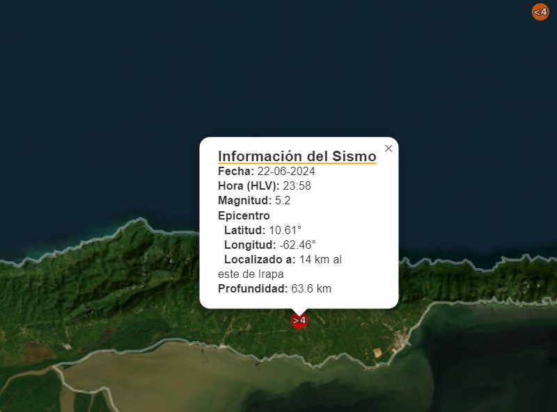 Temblor en el estado Sucre se siente en todo el oriente y Caracas