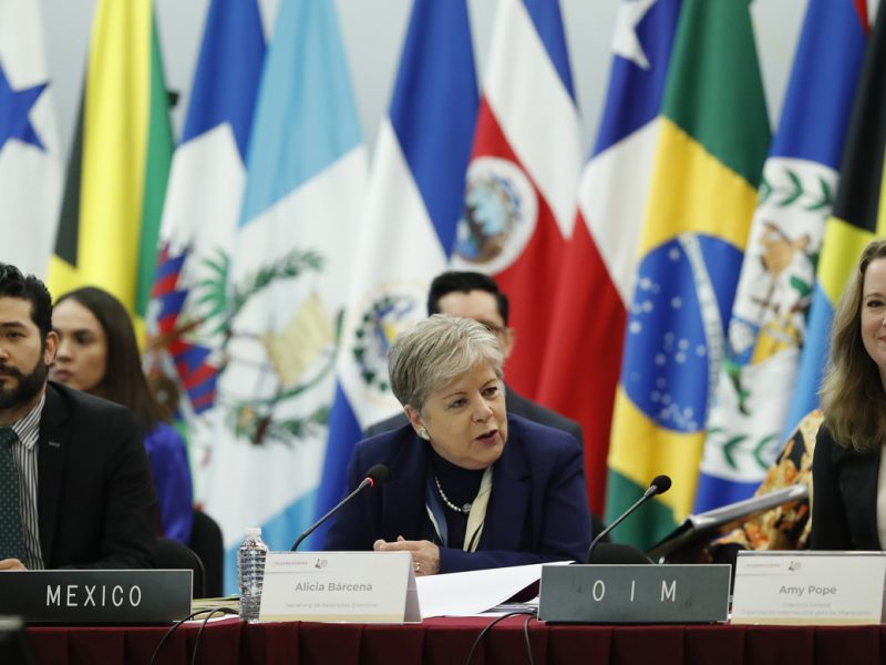 La canciller Bárcena anuncia que México quiere ser un mejor destino para la migración