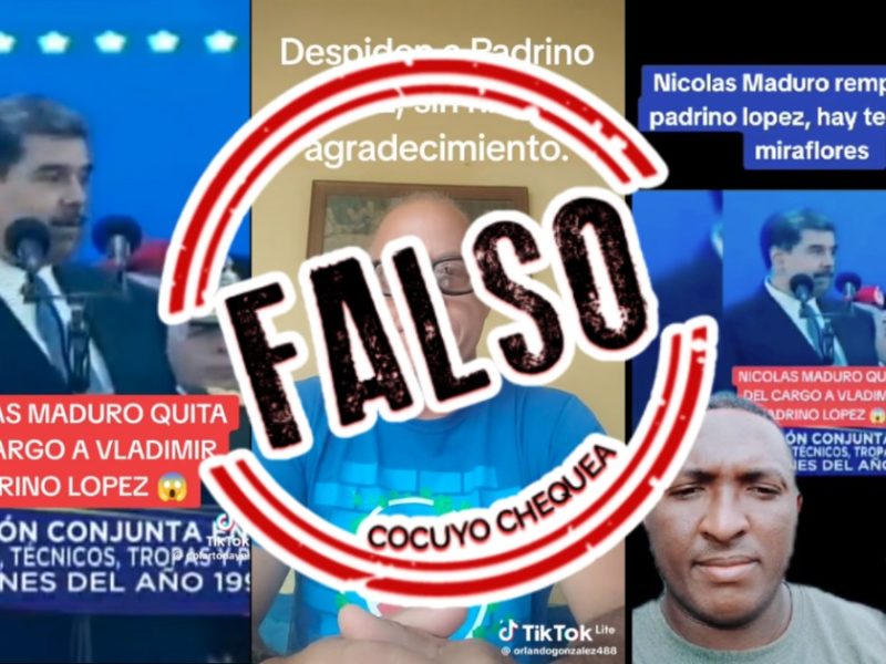 Falsa destitución Padrino López