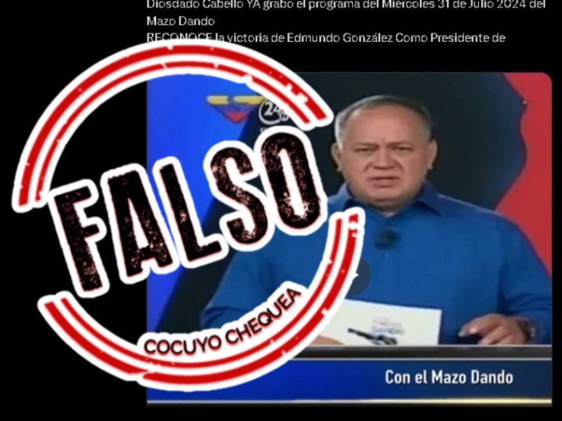 Diosdado falso video triunfo Edmundo