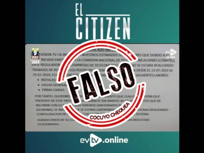 Citizen falso comunicado