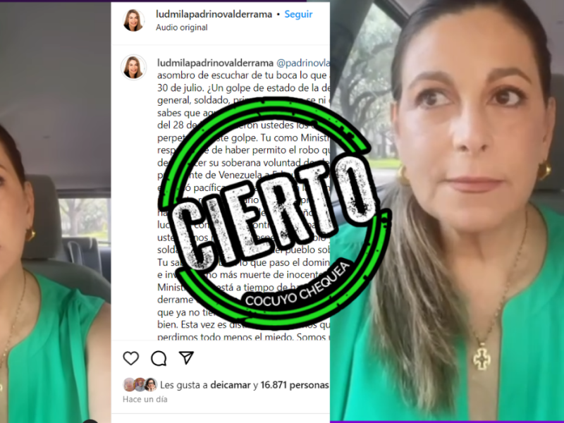 No es la hermana del Ministro como se ha publicado en medios y redes sociales
