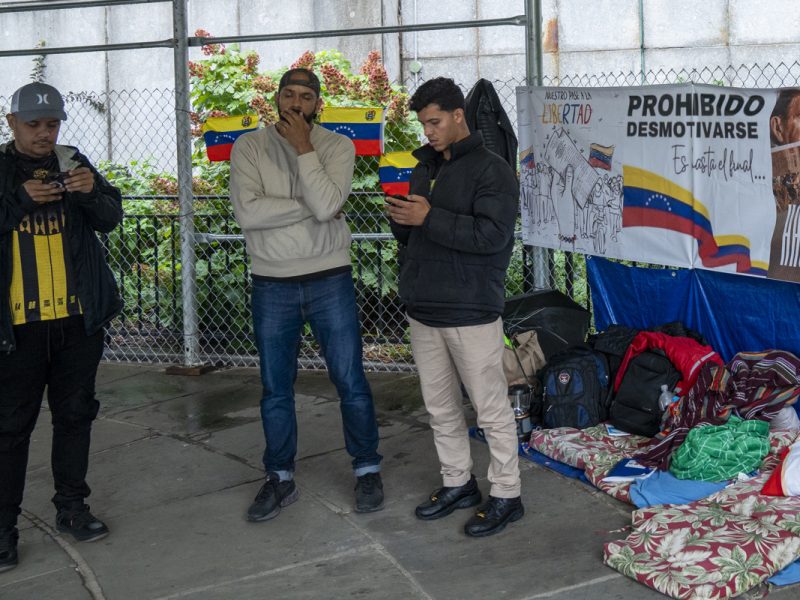 Dos venezolanos en huelga de hambre frente a ONU piden que Consejo trate crisis venezolana