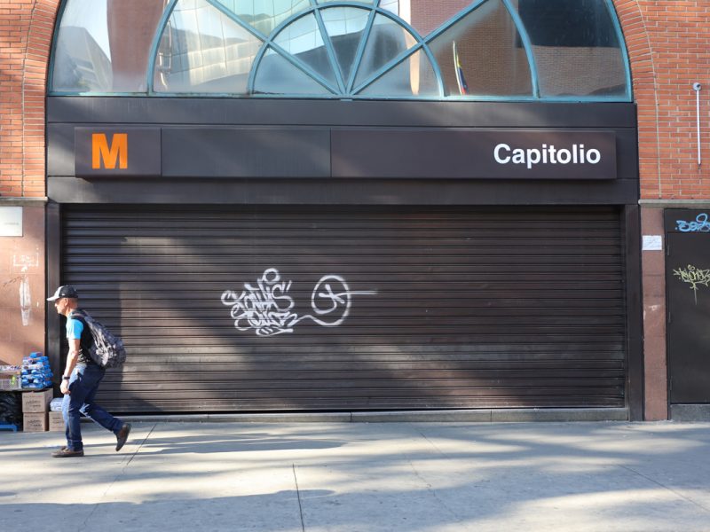 Apagón en Caracas metro capitolio