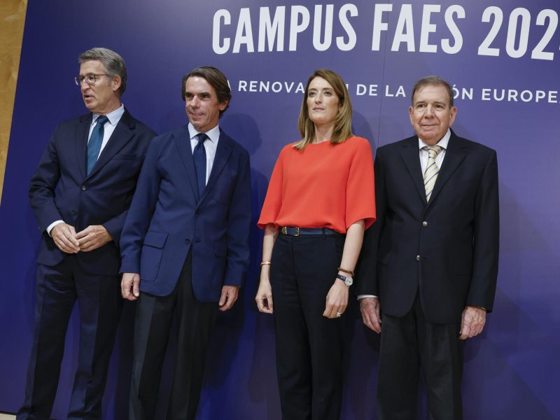 Presidenta del Parlamento Europeo se reúne en Madrid con Edmundo González