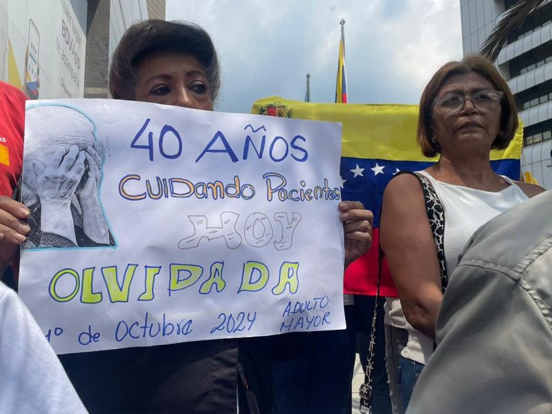 Jubilados y pensionados venezuela protesta