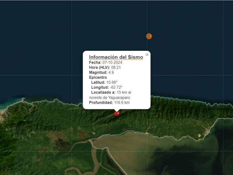 Sismo en Sucre se siente en zonas de oriente y centro de Venezuela
