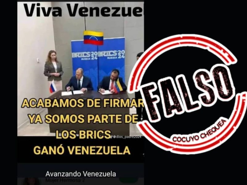 La desinformación fue publicada en una cuenta de TikTok prochavismo