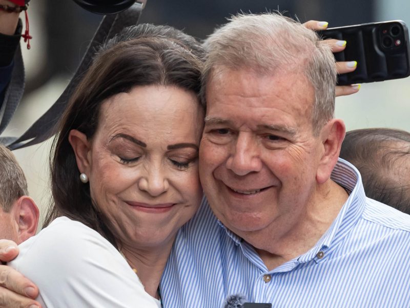 Premio Sájarov del Parlamento Europeo para María Corina Machado y Edmundo González
