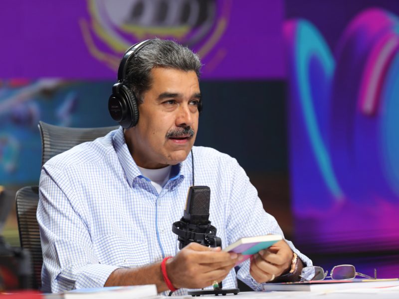 Nicolás Maduro habla en un programa de televisión