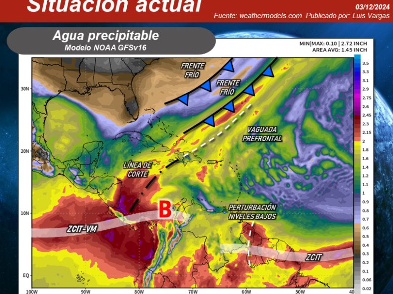 Venezuela tendrá lluvias la tarde y noche de este 3 de diciembre