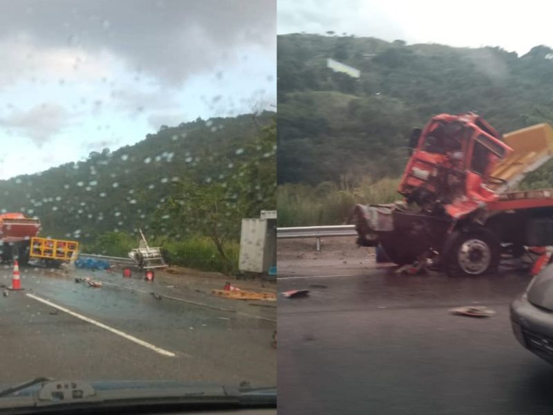 Colapso en la Gran Mariscal de Ayacucho por choque y derrame de material corrosivo