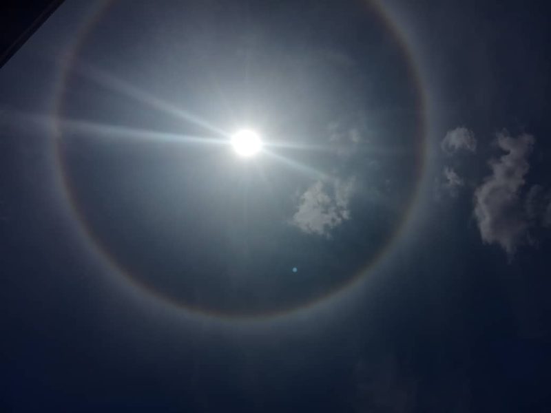 Halo solar, el fenómeno que vieron los venezolanos este #5Abr