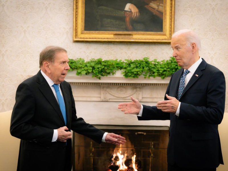 González Urrutia dice que tienen el apoyo de Biden y llama a venezolanos a defender la democracia