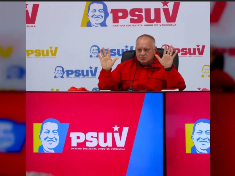 Cabello: Quienes hayan recibido financiamiento de organismos extranjeros no pueden participar en elecciones 