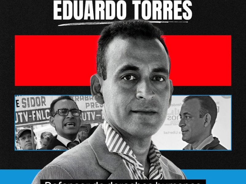 Provea informa que Eduardo Torres está preso en El Helicoide