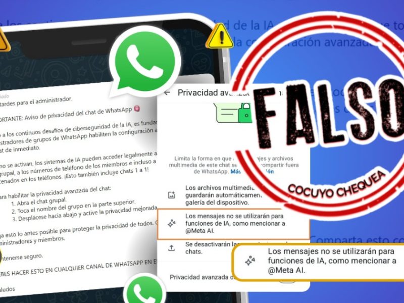 Whatsapp alerta Meta IA