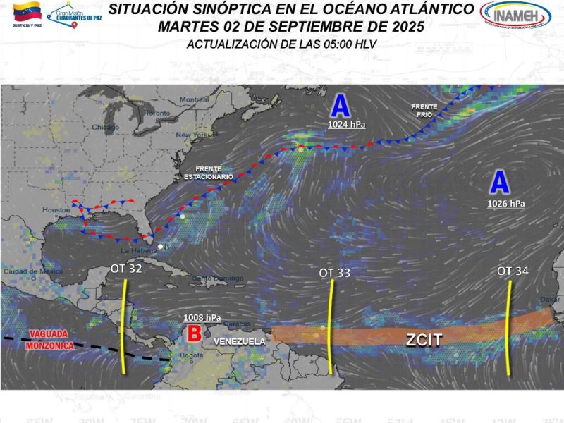 Inameh prevé cielos nublados y lluvias vespertinas este 2 de septiembre